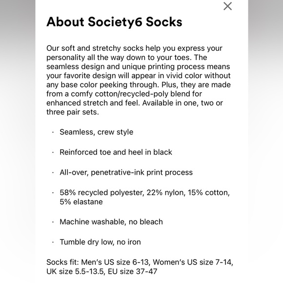 "Because Boxer Dog" Society6 Artist Socks NWT - Picture 8 of 9